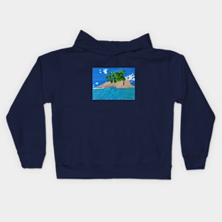 tropical island Kids Hoodie